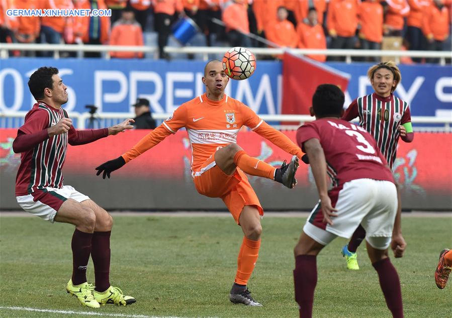 (SP)CHINA-JINAN-SOCCER-AFC 2016-PRE (CN)