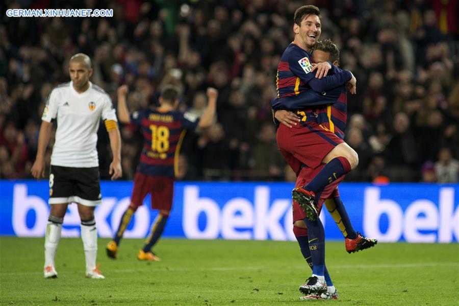 (SP)SPAIN-BARCELONA-FOOTBALL-KING'S CUP-SEMIFINAL-BARCELONA VS VALENCIA