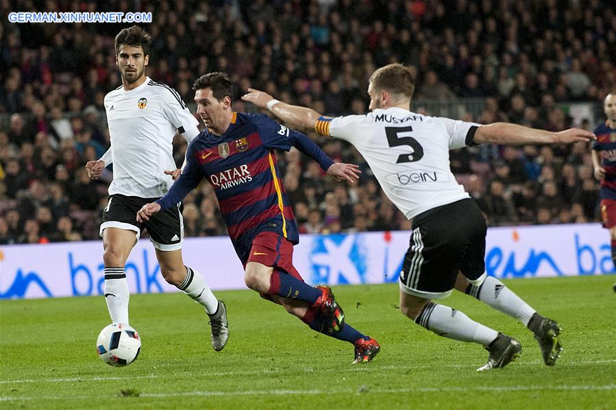 (SP)SPAIN-BARCELONA-FOOTBALL-KING'S CUP-SEMIFINAL-BARCELONA VS VALENCIA