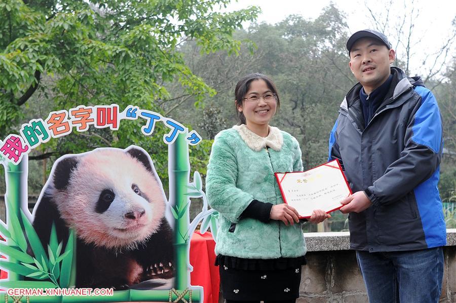 CHINA-CHONGQING-PANDA-NAMING (CN)