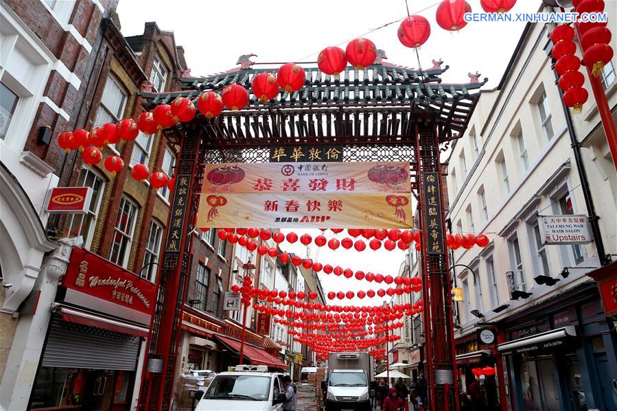 BRITAIN-LONDON-CHINA TOWN-LANTERN DECORATIONS