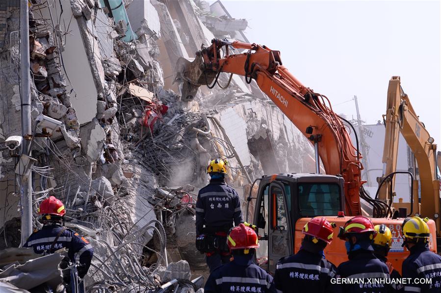 CHINA-TAINAN-EARTHQUAKE-DEATH TOLL (CN)