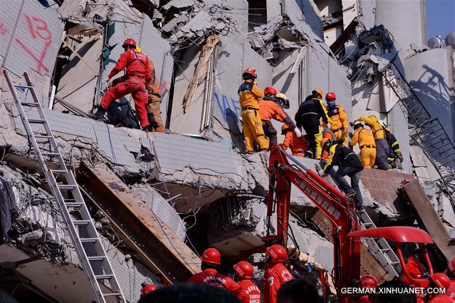 CHINA-TAINAN-EARTHQUAKE-DEATH TOLL (CN)