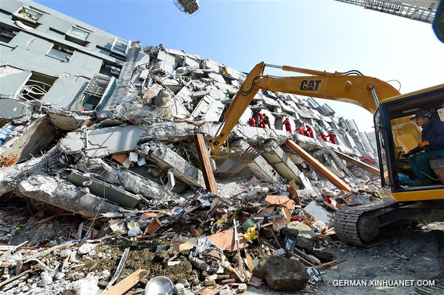 CHINA-TAINAN-EARTHQUAKE-DEATH TOLL (CN)