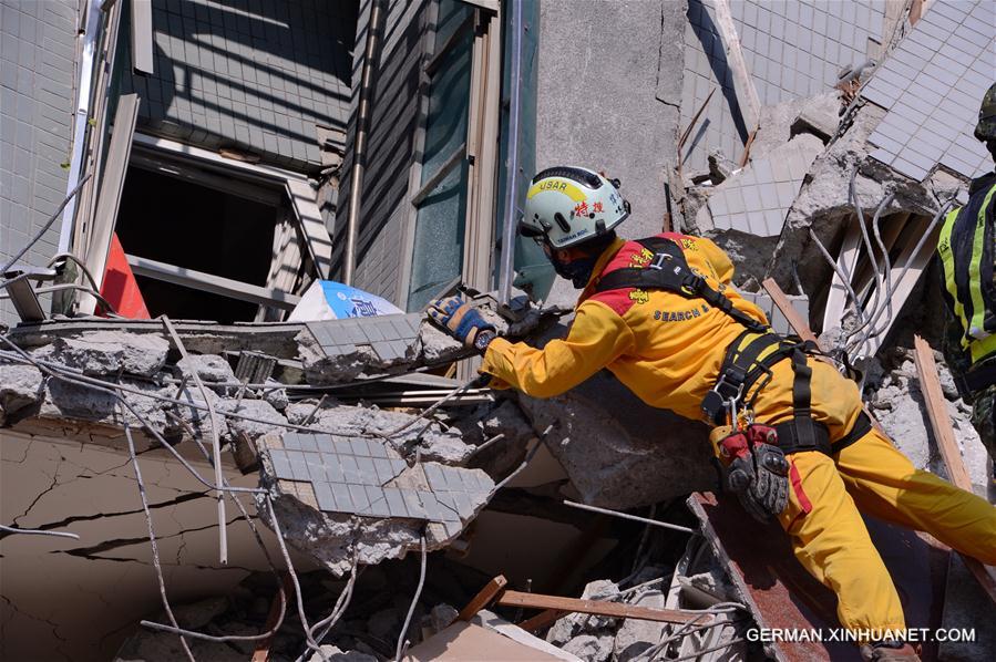 CHINA-TAINAN-EARTHQUAKE-DEATH TOLL (CN)