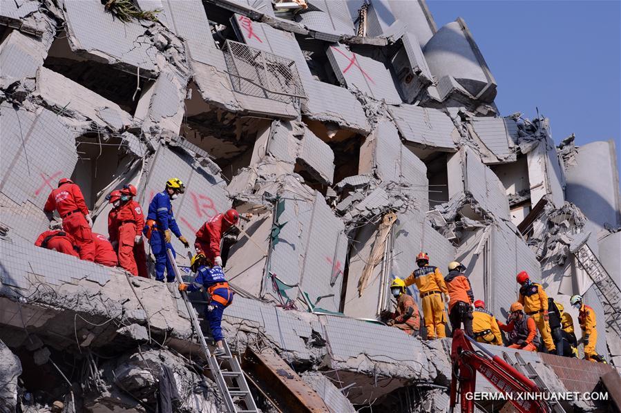 CHINA-TAINAN-EARTHQUAKE-DEATH TOLL (CN)