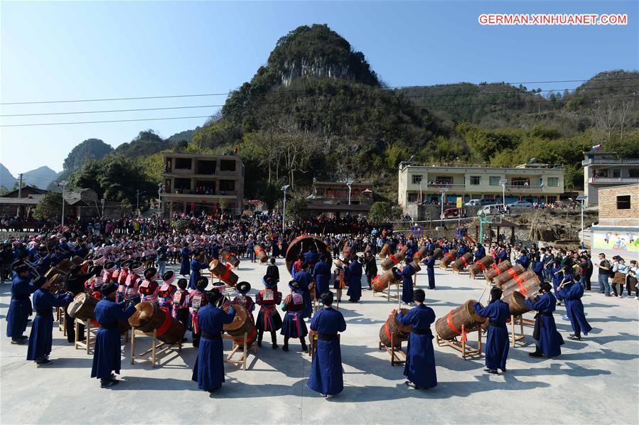 #CHINA-GUIZHOU-HUISHUI-DRUM-WORSHIPPING FESTIVAL (CN)
