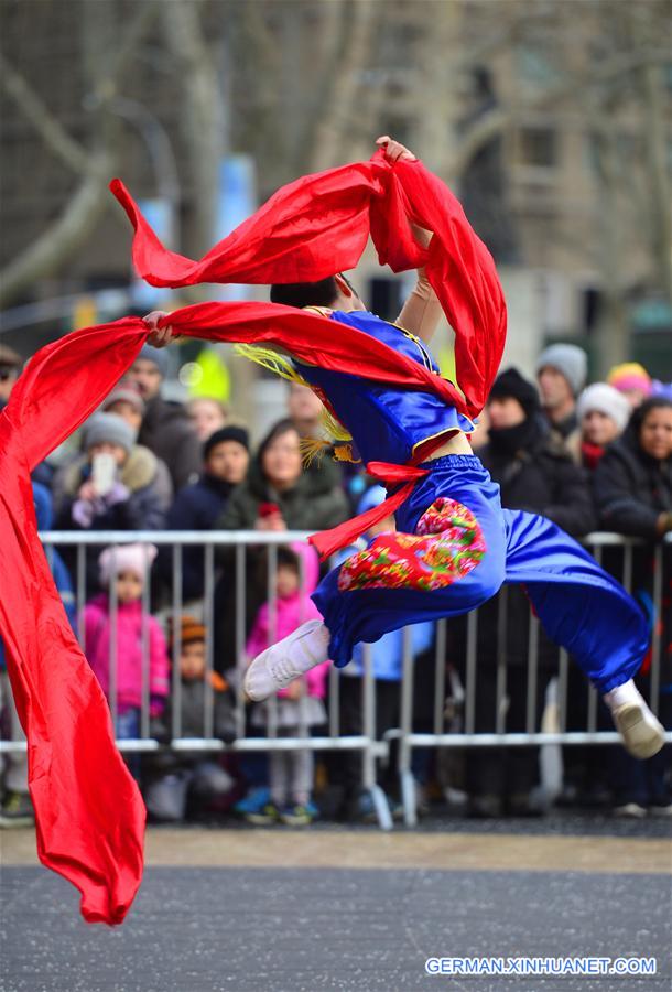 U.S.-NEW YORK-CHINESE NEW YEAR-PERFORMANCE