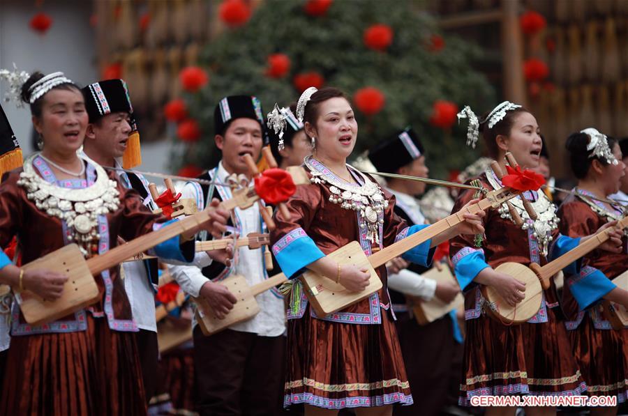 #CHINA-GUANGXI-LONGSHENG-FOLK PERFORMANCES(CN) 