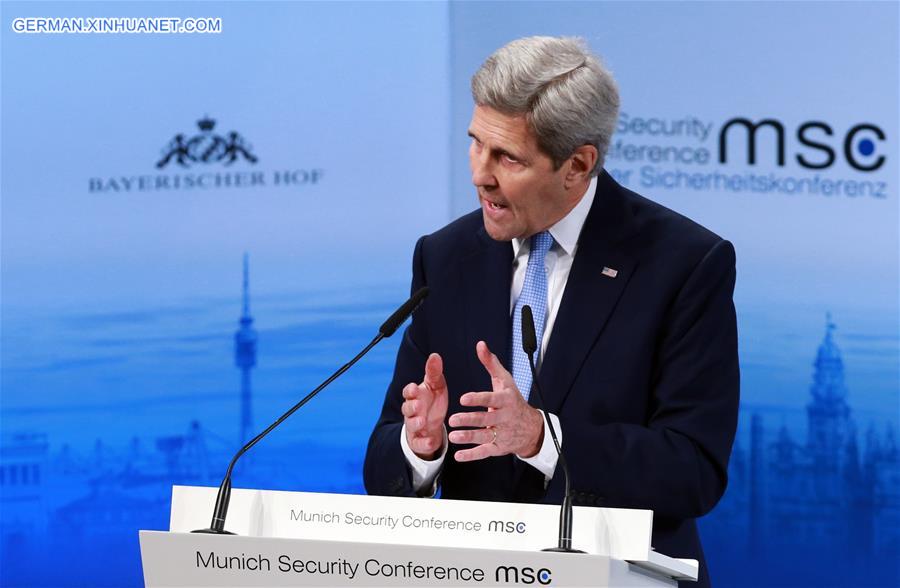 GERMANY-MUNICH-SECURITY CONFERENCE-KERRY-SYRIA CRISIS-SETTLE-POLITICAL TRACK