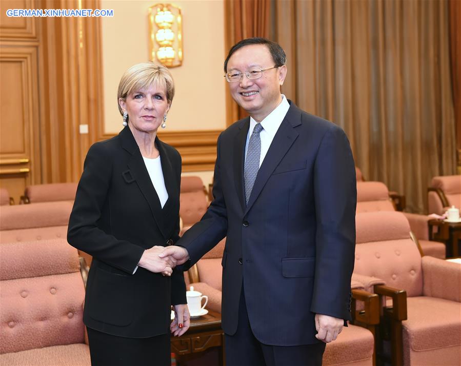 CHINA-BEIJING-YANG JIECHI-AUSTRALIAN FM-MEETING (CN)