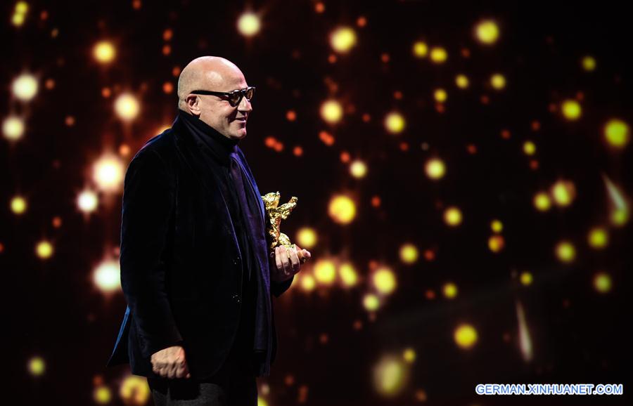 GERMANY-BERLIN-BERLINALE INTERNATIONAL FILM FESTIVAL-AWARDS CEREMONY-GOLD BEAR-GIANFRANCO ROSI