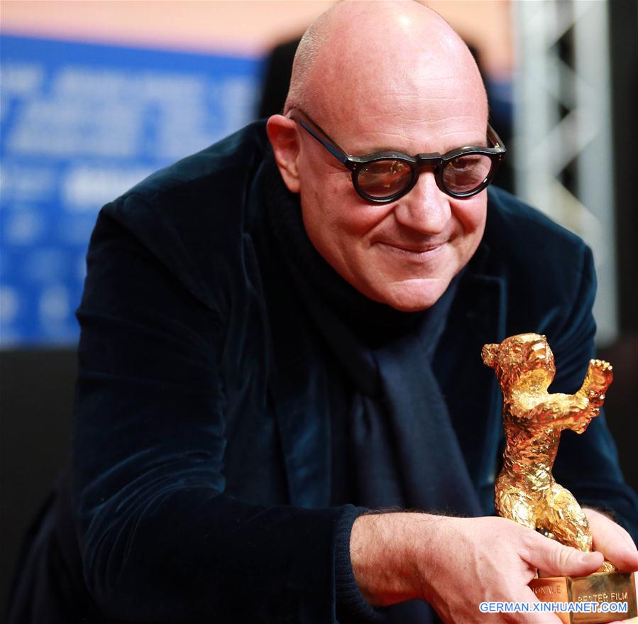 GERMANY-BERLIN-BERLINALE INTERNATIONAL FILM FESTIVAL-AWARDS CEREMONY-GOLD BEAR-GIANFRANCO ROSI