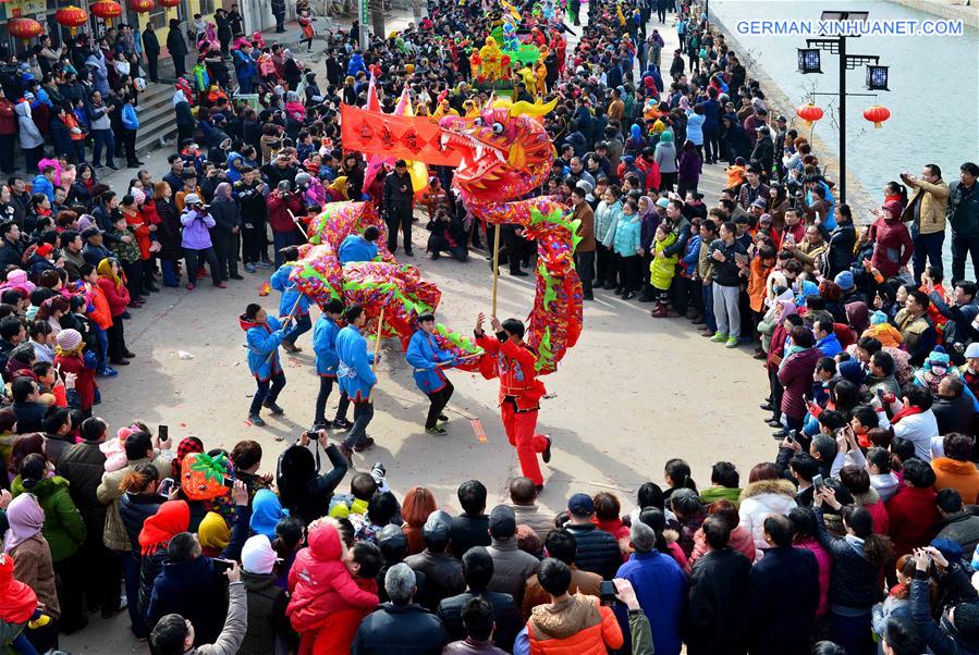 CHINA-SHANDONG-ZHANGQIU-LANTERN FESTIVAL-SHEHUO (CN)