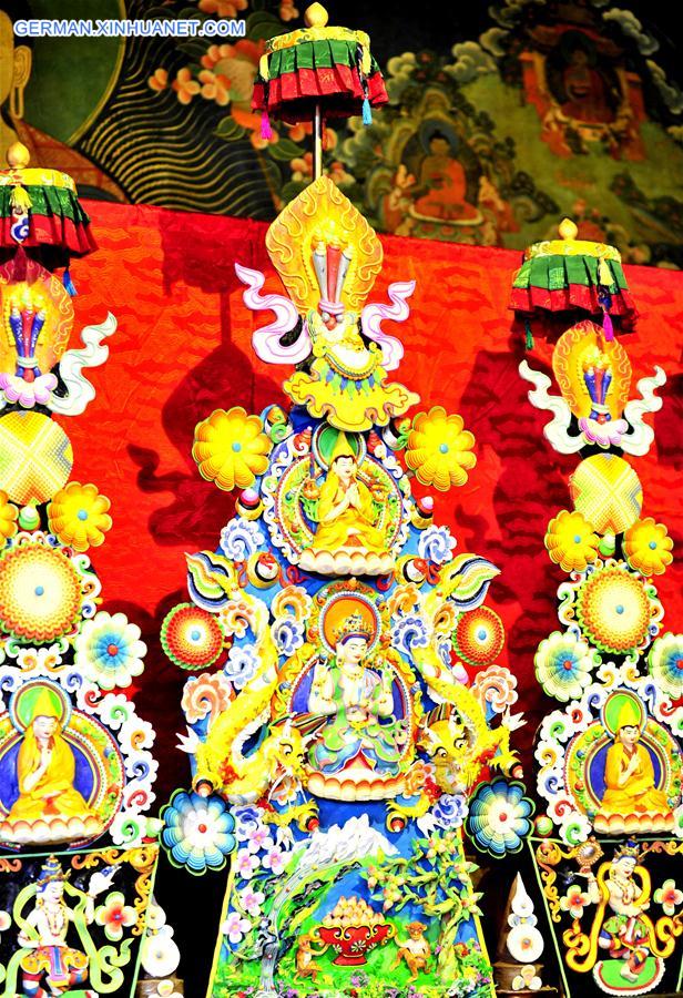 CHINA-TIBET-JOKHANG TEMPLE-BUTTER SCULPTURE (CN)