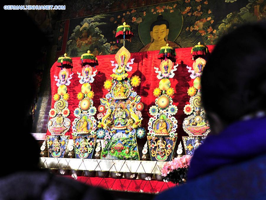 CHINA-TIBET-JOKHANG TEMPLE-BUTTER SCULPTURE (CN)
