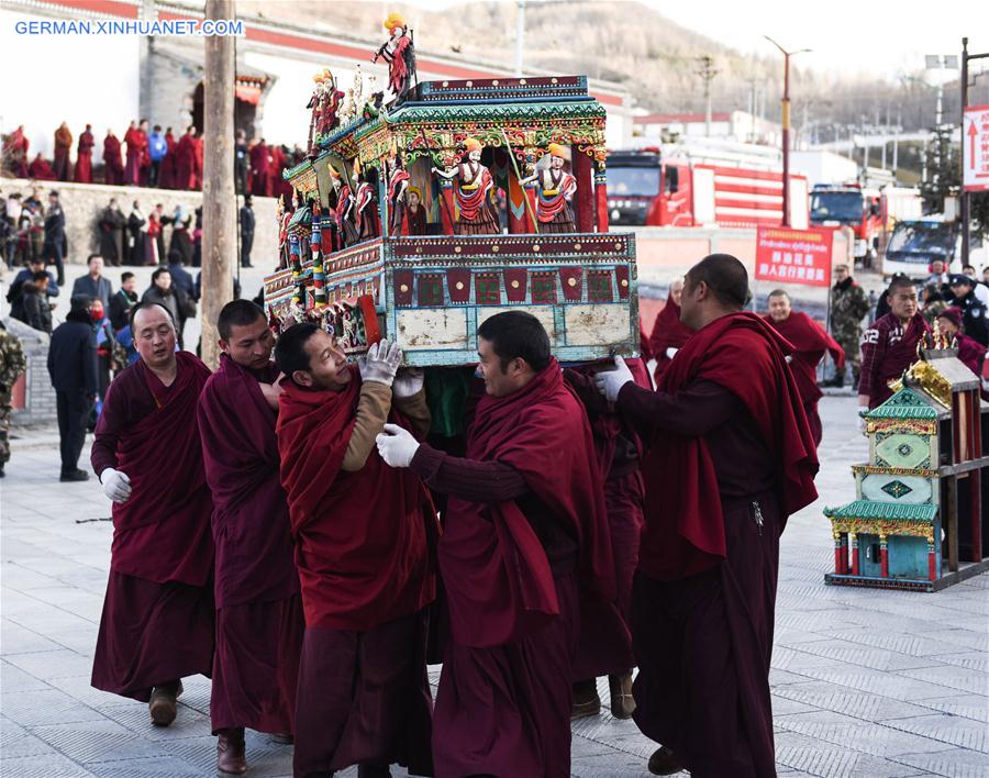 CHINA-QINGHAI-TAER MONASTERY-BUTTER SCULPTURE (CN)