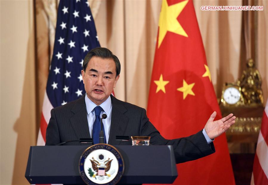 U.S.-WASHINGTON D.C.-CHINA-FM-WANG YI-KERRY-MEETING