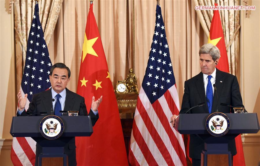 U.S.-WASHINGTON D.C.-CHINA-FM-WANG YI-KERRY-MEETING