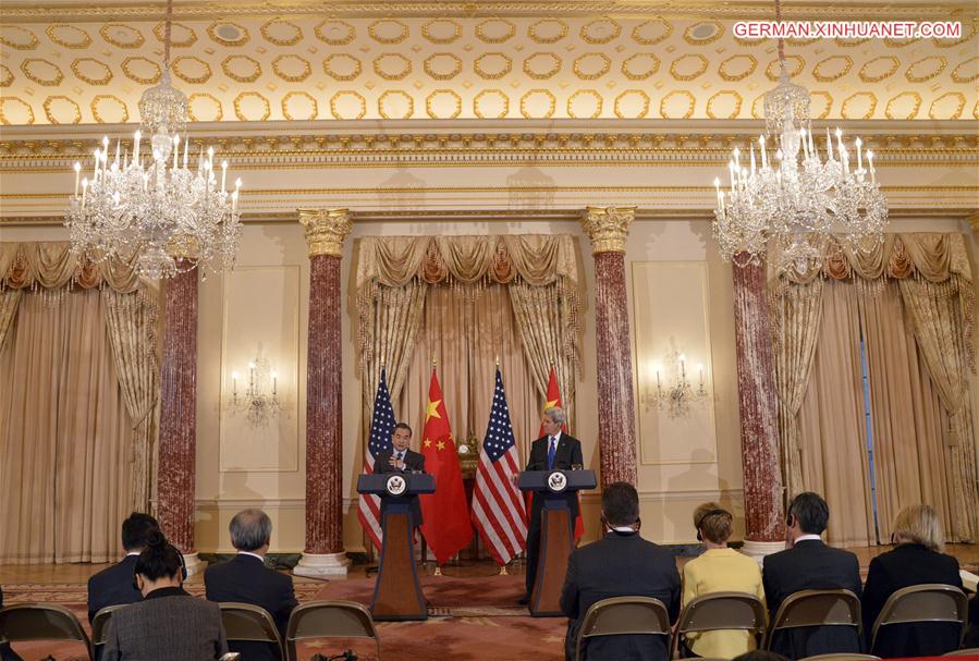 U.S.-WASHINGTON D.C.-CHINA-FM-WANG YI-KERRY-MEETING