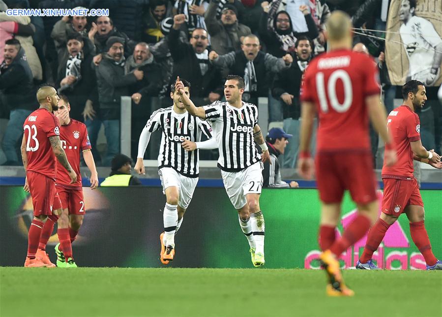 (SP)ITALY-TURIN-SOCCER-UEFA CHAMPIONS LEAGUE-JUVENTUS VS BAYERN MUNICH