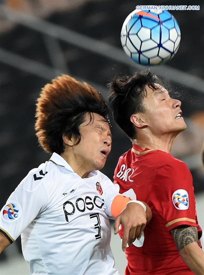 (SP)CHINA-GUANGZHOU-AFC CHAMPIONSHIPS LEAGUE 2016-GROUP H-GUANGZHOU EVERGRANDE VS POHANG STEELERS