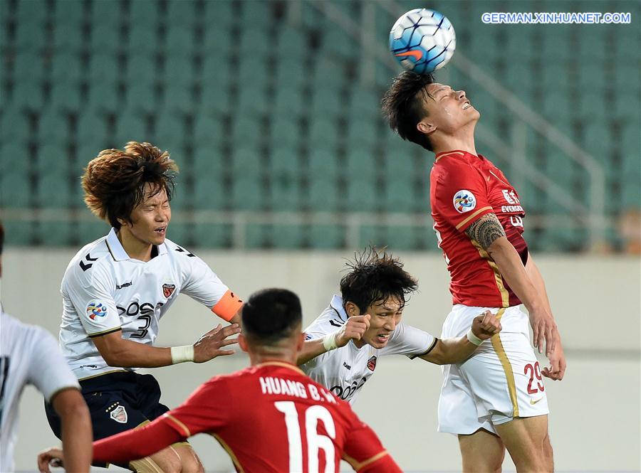 (SP)CHINA-GUANGZHOU-AFC CHAMPIONSHIPS LEAGUE 2016-GROUP H-GUANGZHOU EVERGRANDE VS POHANG STEELERS