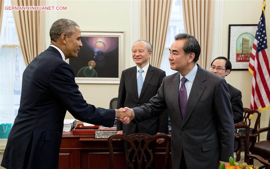 U.S.-WASHINGTON D.C.-OBAMA-CHINA-WANG YI-MEETING