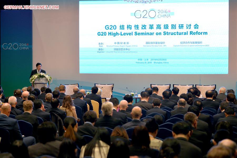 CHINA-SHANGHAI-G20 SEMINAR (CN)