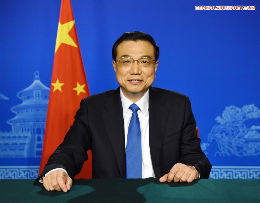 CHINA-LI KEQIANG-G20 MEETING-VIDEO MESSAGE (CN)