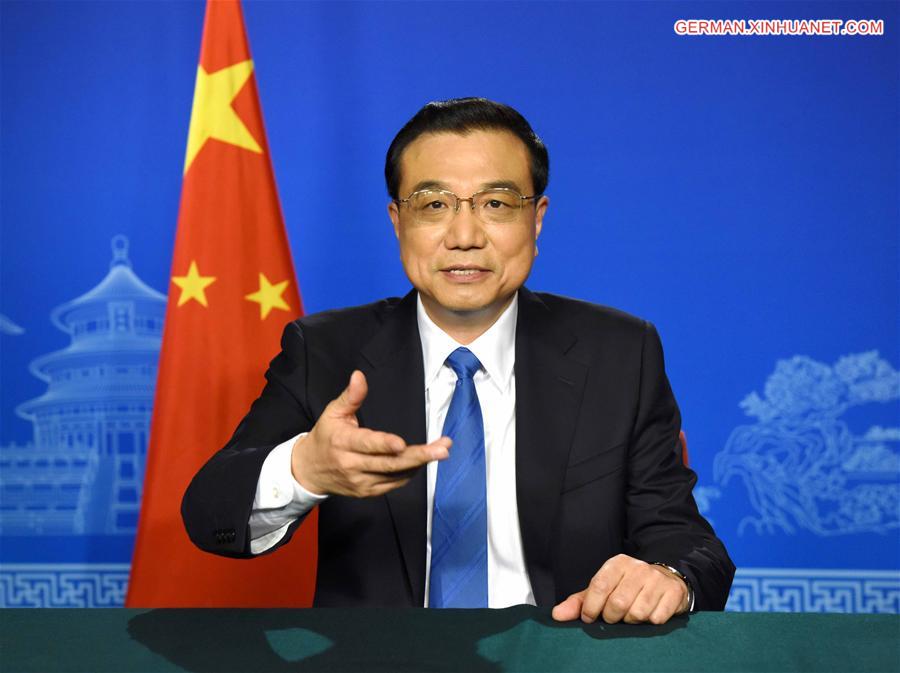 CHINA-LI KEQIANG-G20 MEETING-VIDEO MESSAGE (CN)