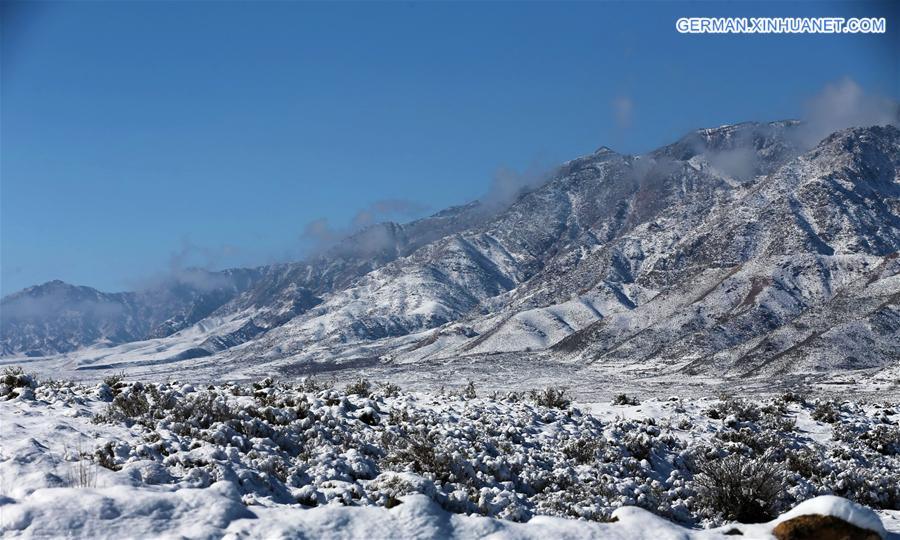 CHINA-YINCHUAN-SNOW-SCENERY(CN)*