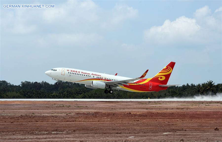 CHINA-HAINAN-QIONGHAI-BOAO AIRPORT-TRIAL FLIGHT(CN)