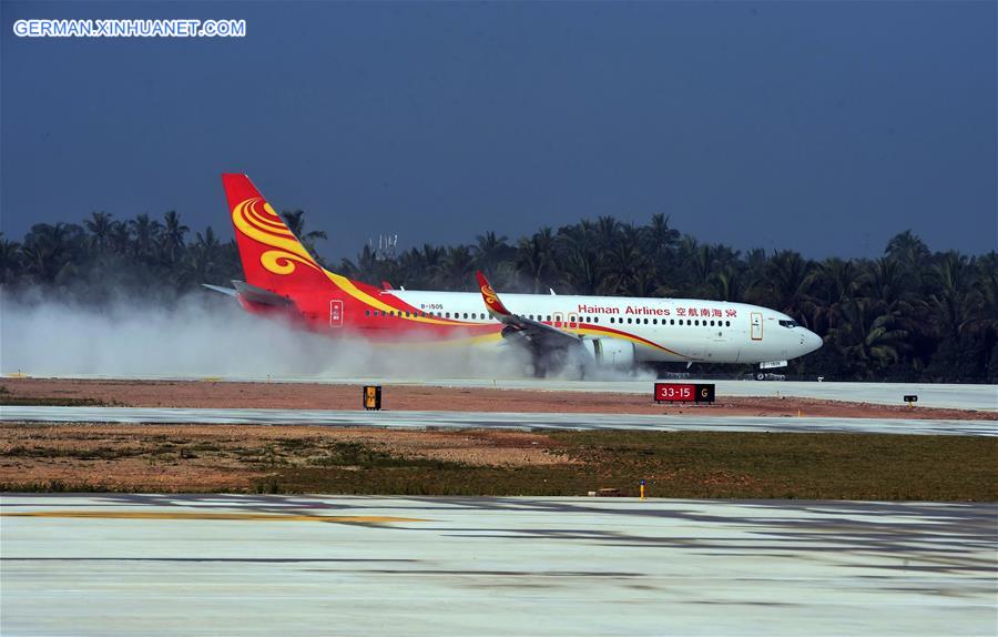 CHINA-HAINAN-QIONGHAI-BOAO AIRPORT-TRIAL FLIGHT(CN)