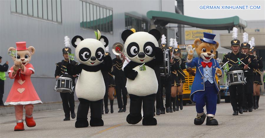 SOUTH KOREA-INCHEON-CHINA-GIANT PANDAS-ARRIVAL