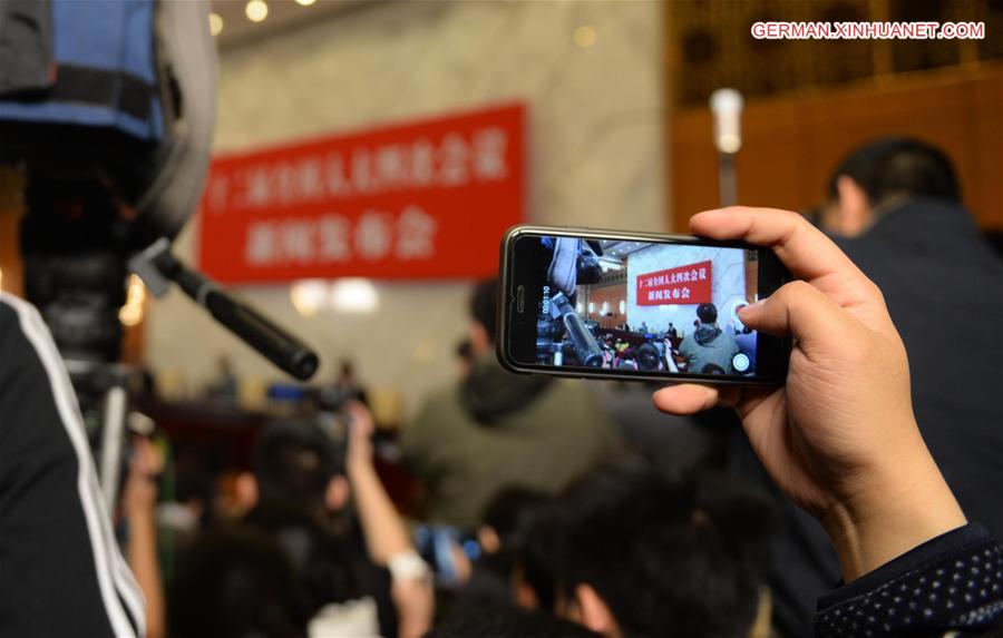 (TWO SESSIONS) CHINA-BEIJING-NPC-PRESS CONFERENCE (CN) 