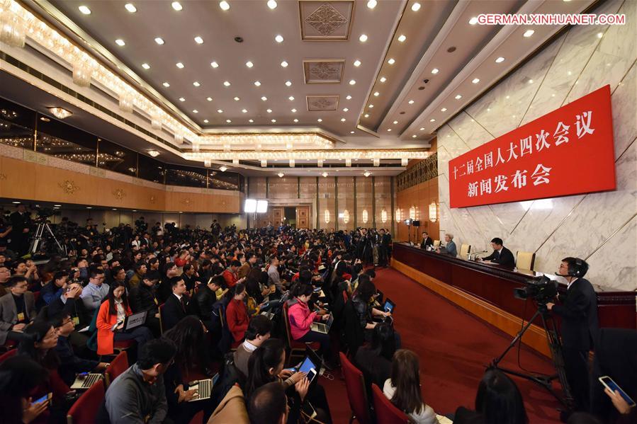 (TWO SESSIONS) CHINA-BEIJING-NPC-PRESS CONFERENCE (CN) 