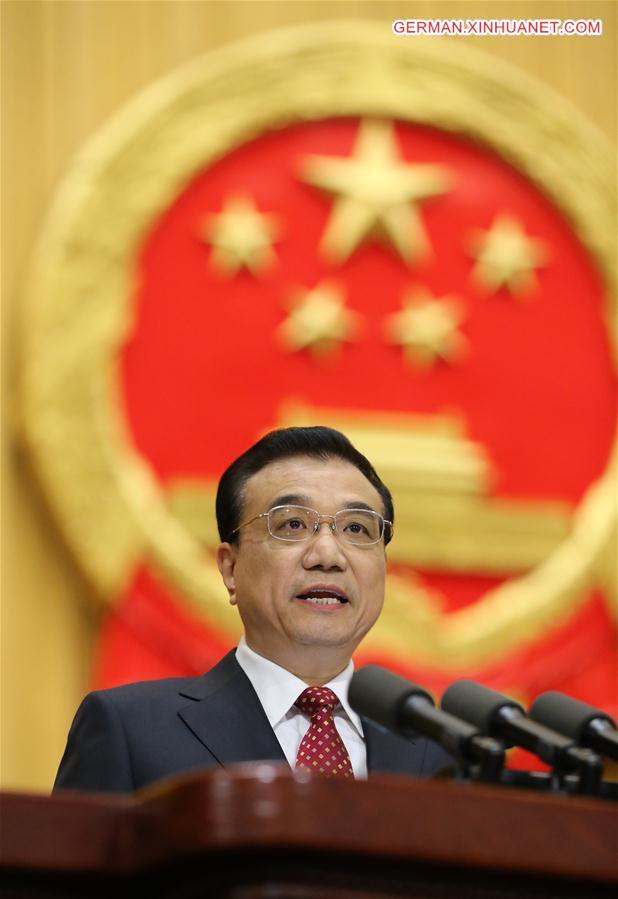 (FOCUS)(TWO SESSIONS)CHINA-BEIJING-LI KEQIANG-NPC-OPENING (CN)