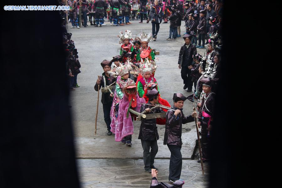 #CHINA-GUIZHOU-QIANDONGNAN-DONG PEOPLE-TAIGUANREN(CN)