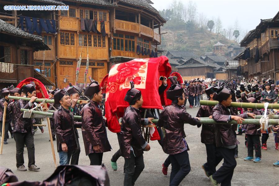 #CHINA-GUIZHOU-QIANDONGNAN-DONG PEOPLE-TAIGUANREN(CN)