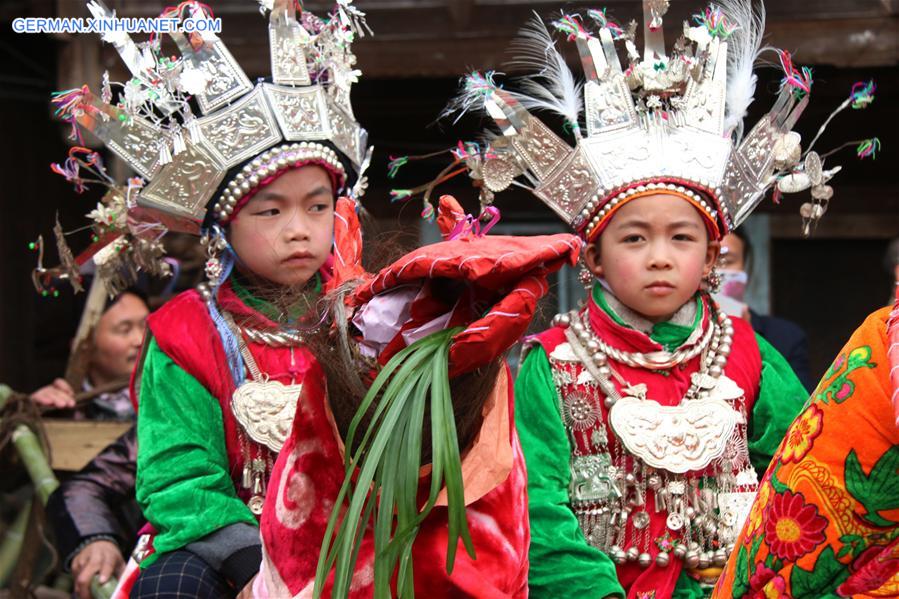 #CHINA-GUIZHOU-QIANDONGNAN-DONG PEOPLE-TAIGUANREN(CN)