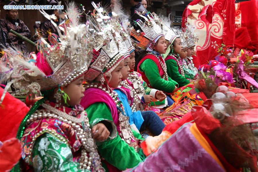 #CHINA-GUIZHOU-QIANDONGNAN-DONG PEOPLE-TAIGUANREN(CN)
