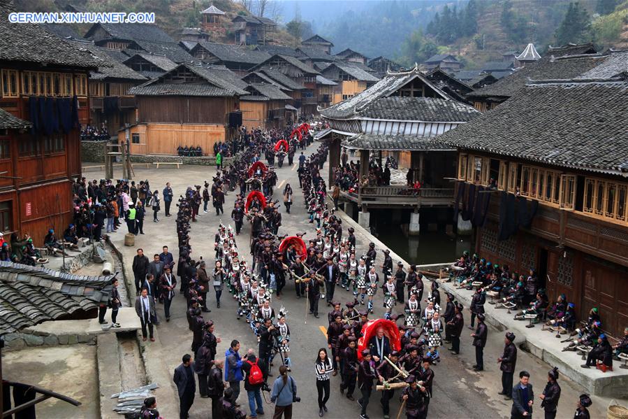 #CHINA-GUIZHOU-QIANDONGNAN-DONG PEOPLE-TAIGUANREN(CN)