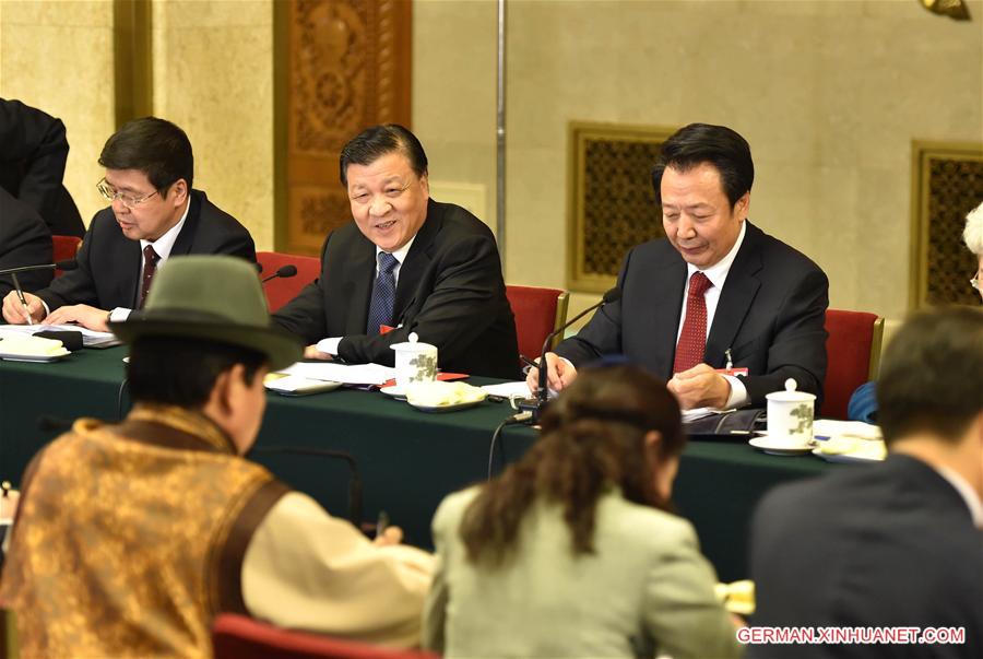 (TWO SESSIONS)CHINA-BEIJING-LIU YUNSHAN-NPC-GROUP DELIBERATION (CN)