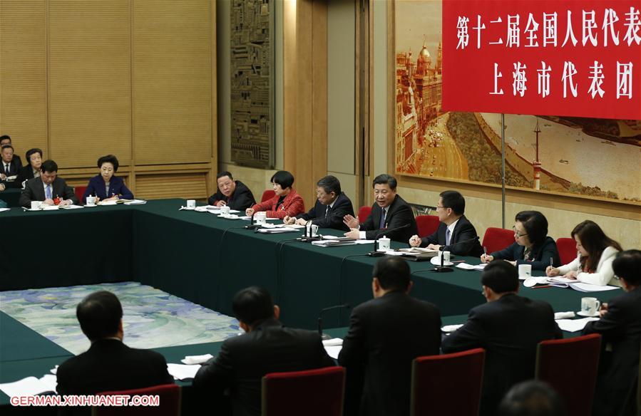 (TWO SESSIONS)CHINA-BEIJING-XI JINPING-NPC-GROUP DELIBERATION (CN)