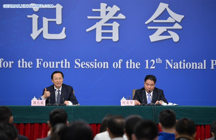 (TWO SESSIONS)CHINA-BEIJING-NPC-PRESS CONFERENCE (CN)