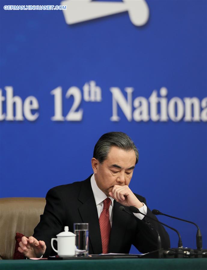 (TWO SESSIONS)CHINA-BEIJING-NPC-PRESS CONFERENCE-WANG YI (CN)