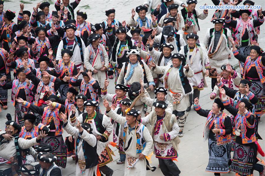 CHINA-SICHUAN-QIANG ETHNIC GROUP-GUAIRU FESTIVAL (CN)