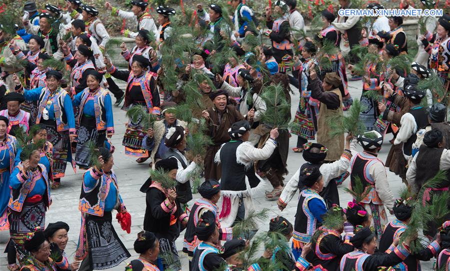 CHINA-SICHUAN-QIANG ETHNIC GROUP-GUAIRU FESTIVAL (CN)