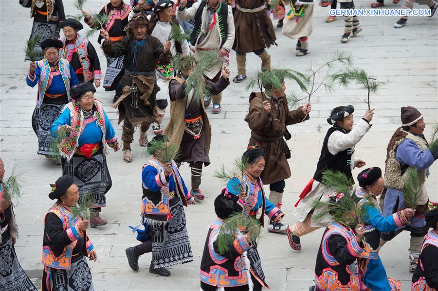 CHINA-SICHUAN-QIANG ETHNIC GROUP-GUAIRU FESTIVAL (CN)